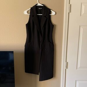 Gianni Bini Black Blazer Asymmetrical Dress